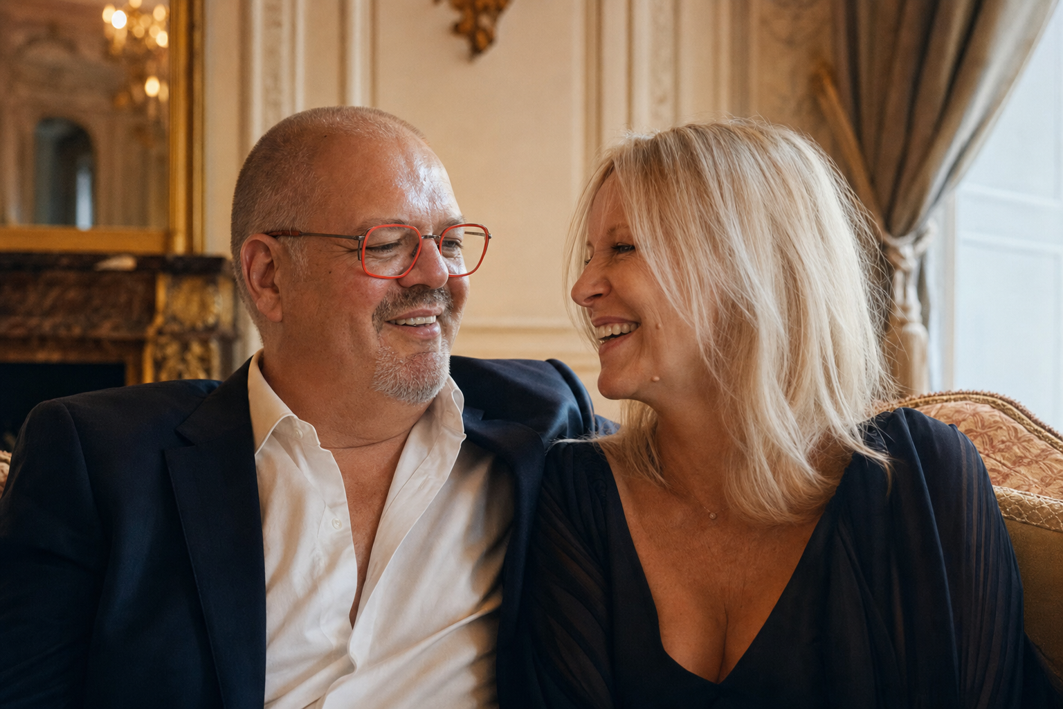 Oli et Mu, fondateurs de Connivence, partageant un sourire